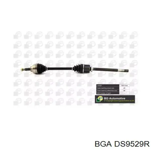 Піввісь передня, права BGA DS9529R ціна, від 101.67 USD