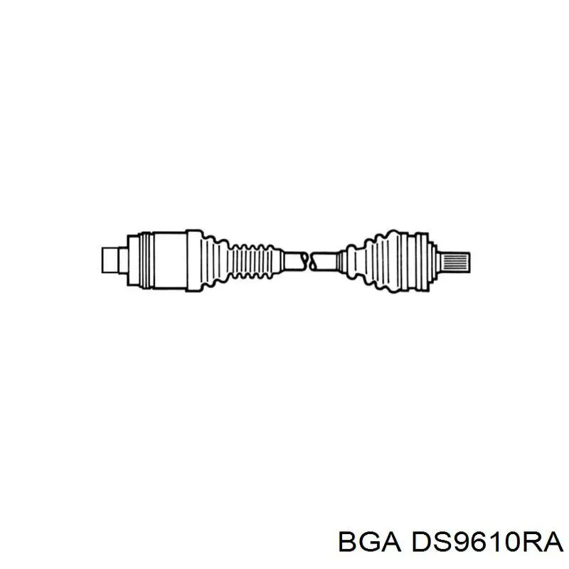 Піввісь передня, права BGA DS9610RA ціна, від 83.23 USD