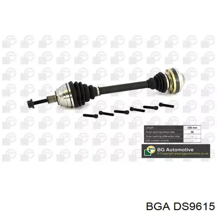 Купити DS9615 BGA Вісь передня в зборі