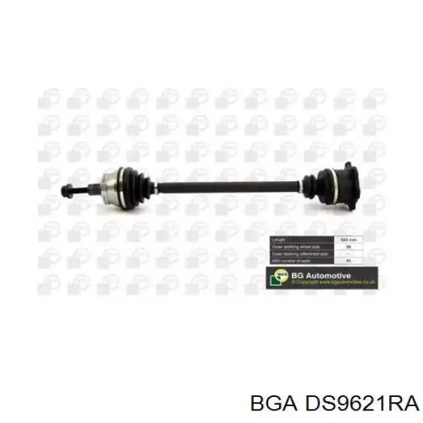 Піввісь передня, права BGA DS9621RA ціна, від 100.17 USD