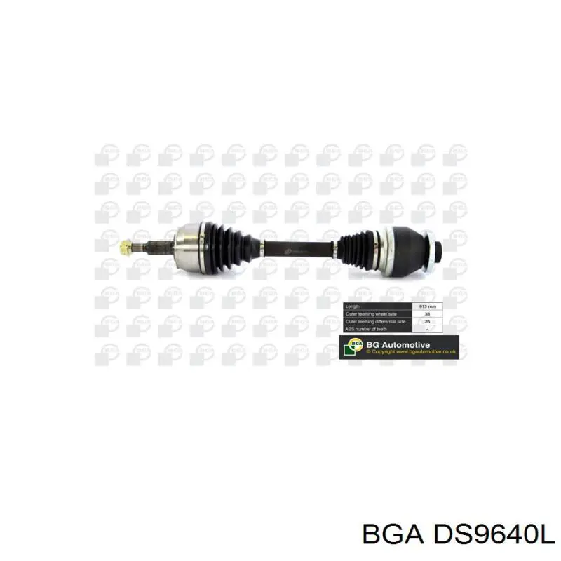 DS9640L BGA піввісь (привід передня, ліва)