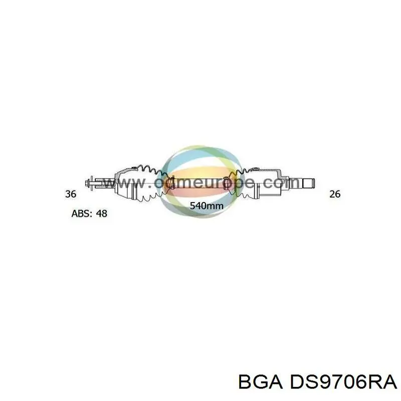 Привід правий Volvo 30735121