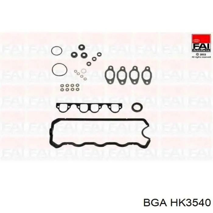 Комплект прокладок двигуна, верхній HK3540 BGA