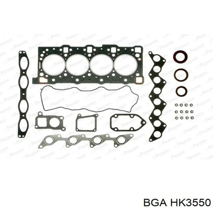 Комплект прокладок двигуна, верхній HK3550 BGA