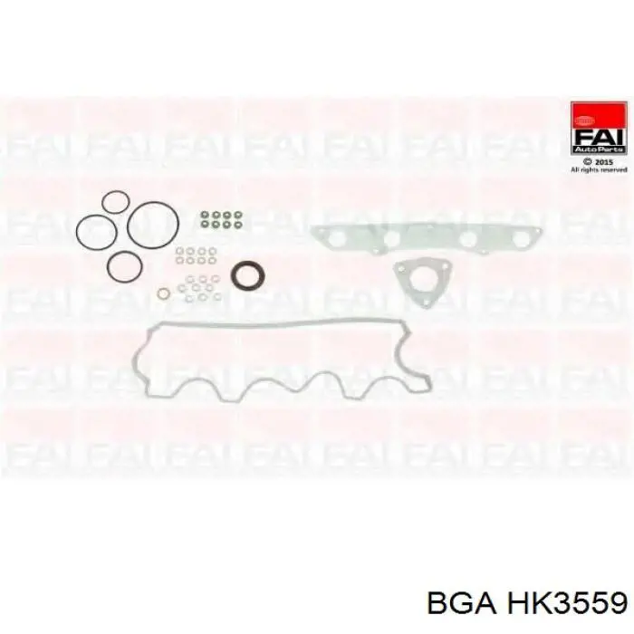 Комплект прокладок двигуна, верхній BGA HK3559 ціна, від 46.63 USD