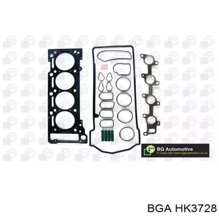 HK3728 BGA Комплект прокладок двигуна, верхній
