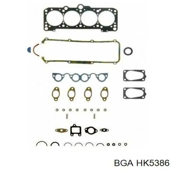 HK5386 BGA комплект прокладок двигуна, верхній