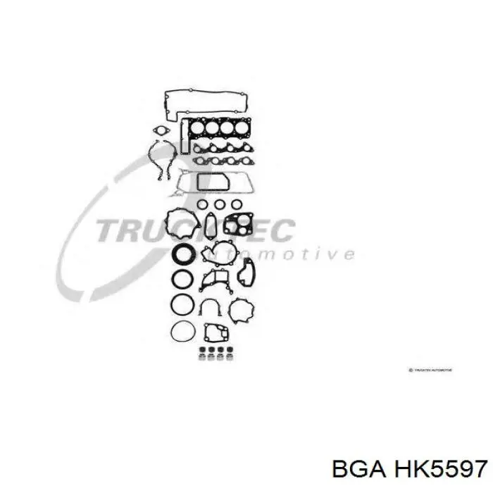 HK5597 BGA комплект прокладок двигуна, верхній