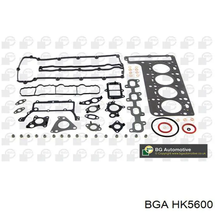 HK5600 BGA Комплект прокладок двигуна, верхній