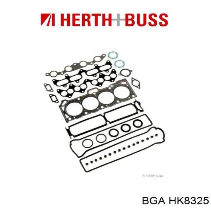 HK8325 BGA комплект прокладок двигуна, верхній