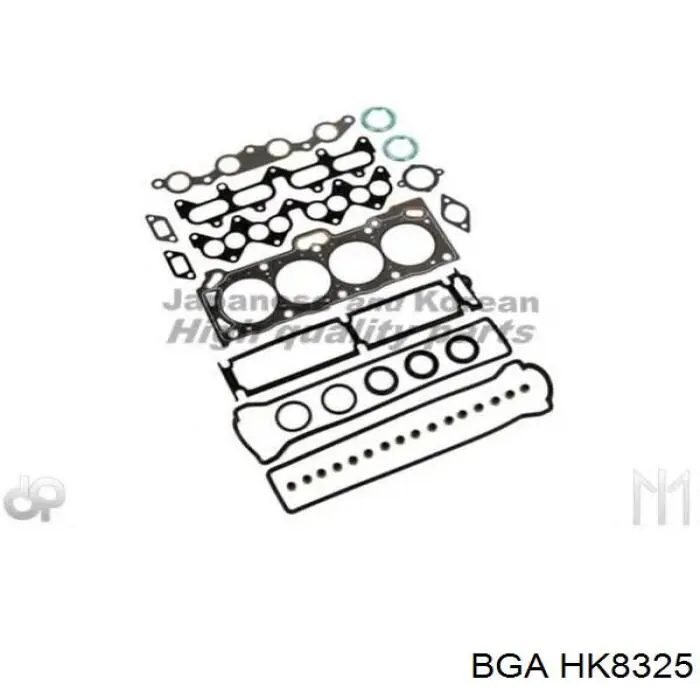 Комплект прокладок двигуна, верхній HK8325 BGA