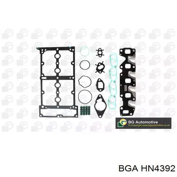 Комплект прокладок двигуна, верхній BGA HN4392 ціна, від 36.39 USD