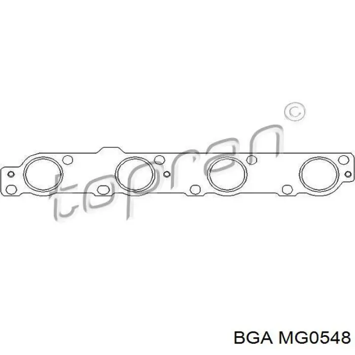 Прокладка випускного колектора MG0548 BGA