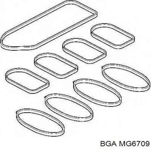 Прокладка впускного колектора BGA MG6709 ціна, від 1.48 USD