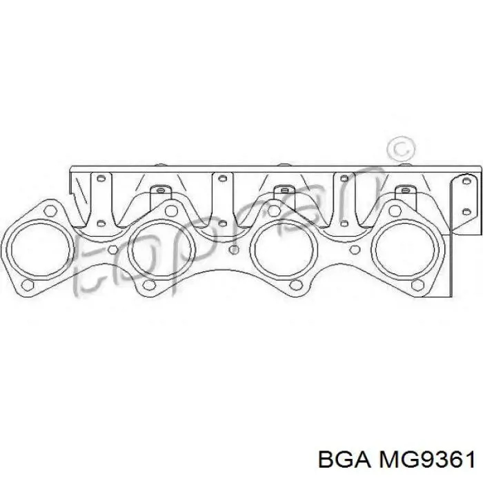 MG9361 BGA прокладка випускного колектора