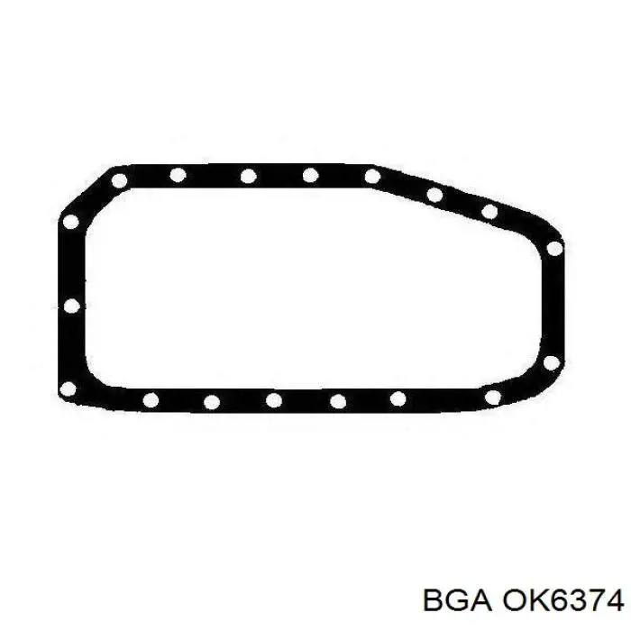 Прокладка піддону картера двигуна BGA OK6374 ціна, від 3.49 USD