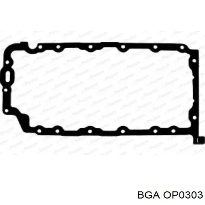 OP0303 BGA прокладка піддону картера двигуна
