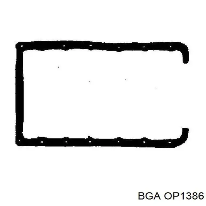 Прокладка піддону картера двигуна BGA OP1386 ціна, від 11.25 USD