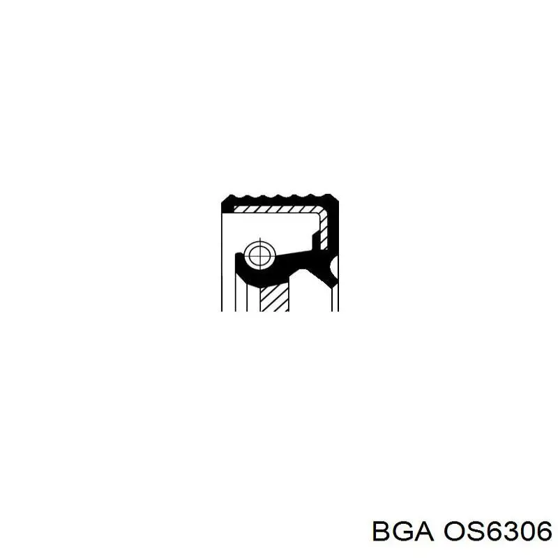 OS6306 BGA сальник колінвала двигуна, передній