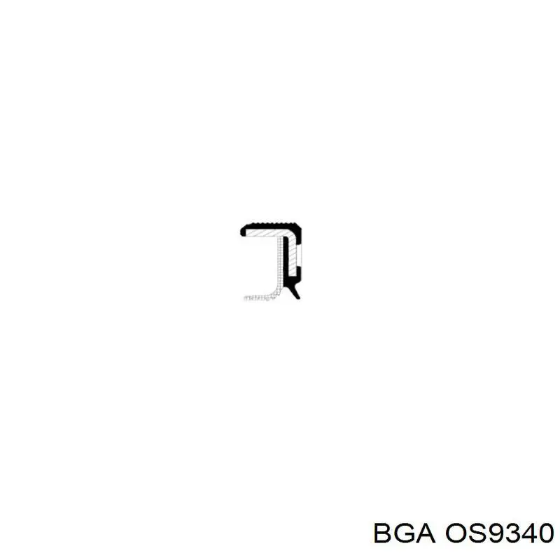 Сальник коленвала двигуна, передній BGA OS9340 ціна, від 10.98 USD