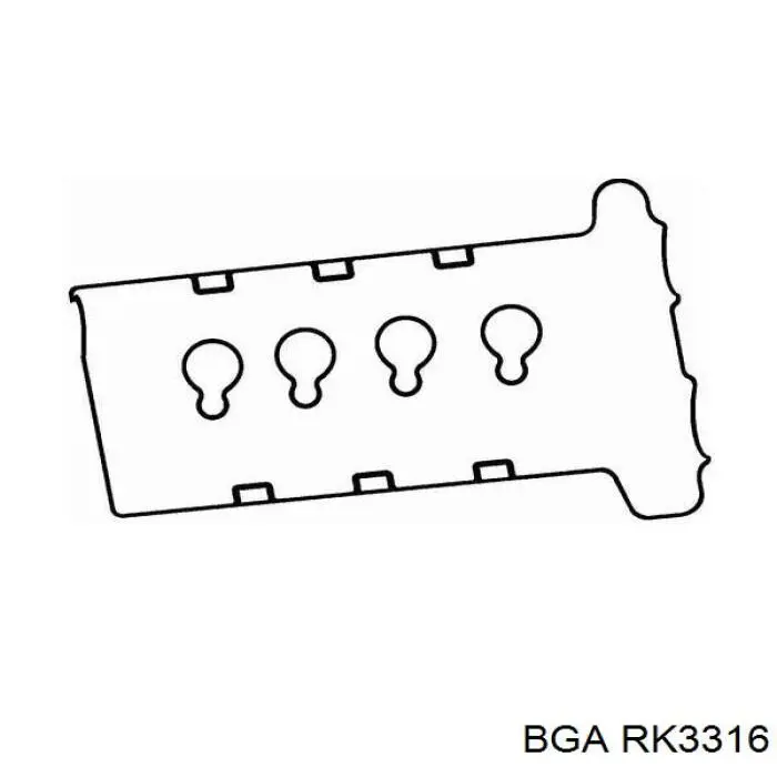 RK3316 BGA прокладка клапанної кришки двигуна, комплект
