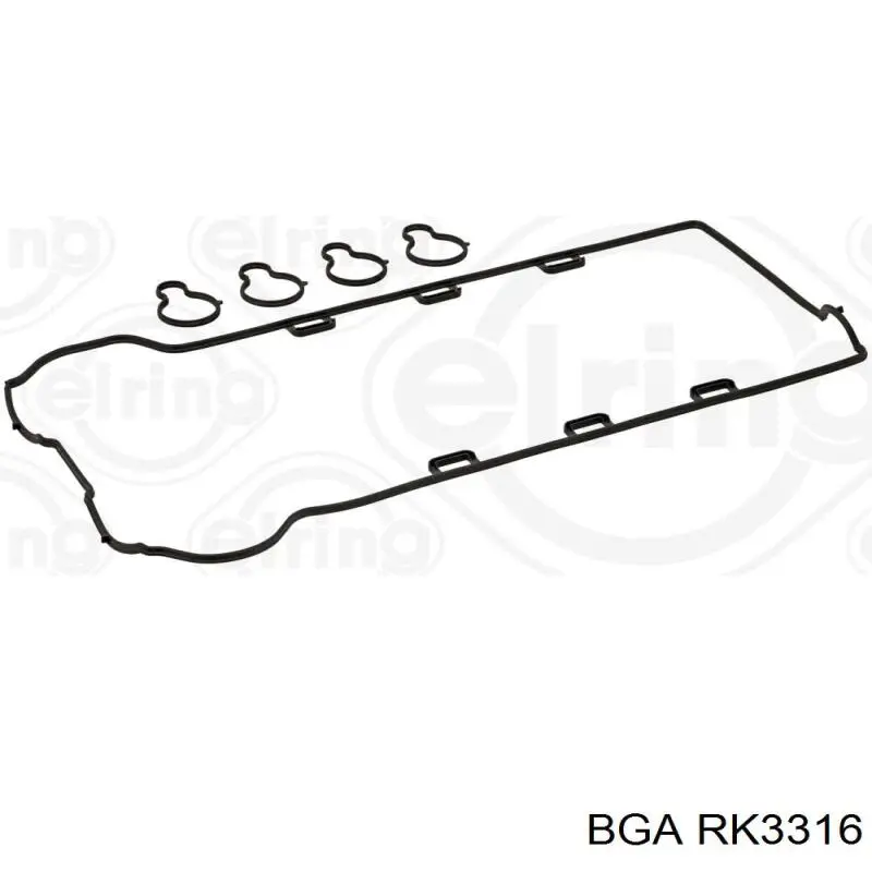 Прокладка клапанної кришки двигуна, комплект 12584084 General Motors