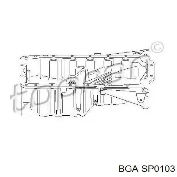Піддон масляний картера двигуна SP0103 BGA
