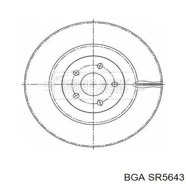 Тяга рульова центральна BGA SR5643 ціна, від 56.44 USD