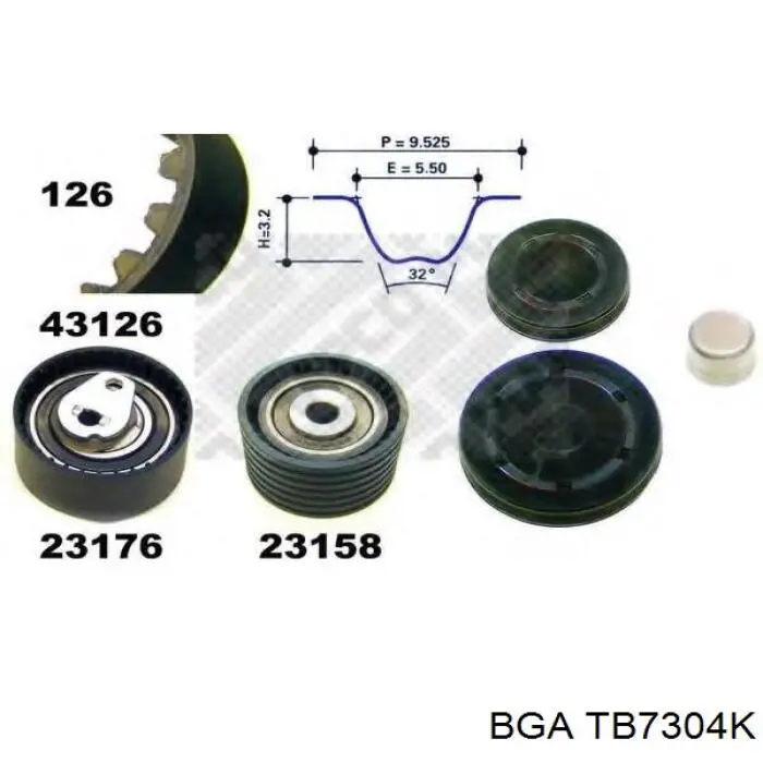Купити TB7304K BGA ГРМ ремень