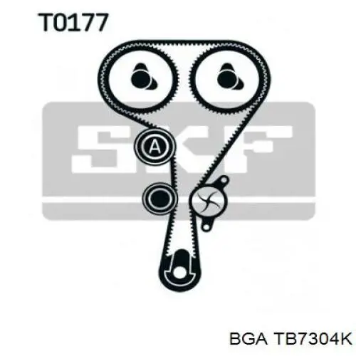 Комплект ГРМ BGA TB7304K ціна, від 65.10 USD