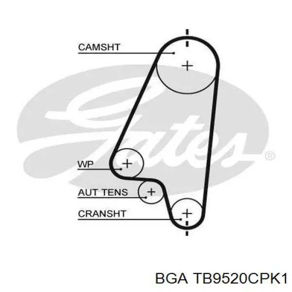 Купити TB9520CPK1 BGA ГРМ ремень
