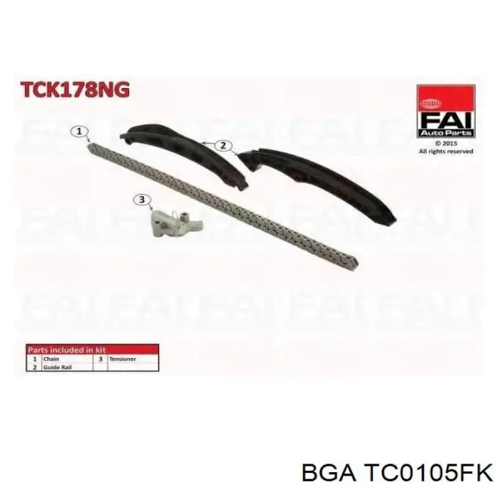 Ланцюг ГРМ, комплект BGA TC0105FK