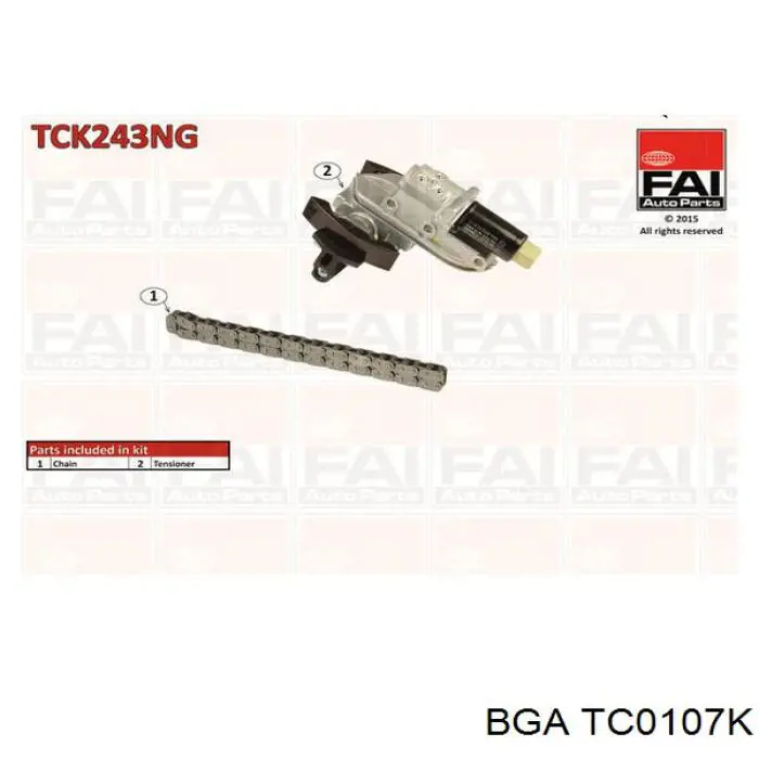 Ланцюг ГРМ, комплект BGA TC0107K ціна, від 191.91 USD
