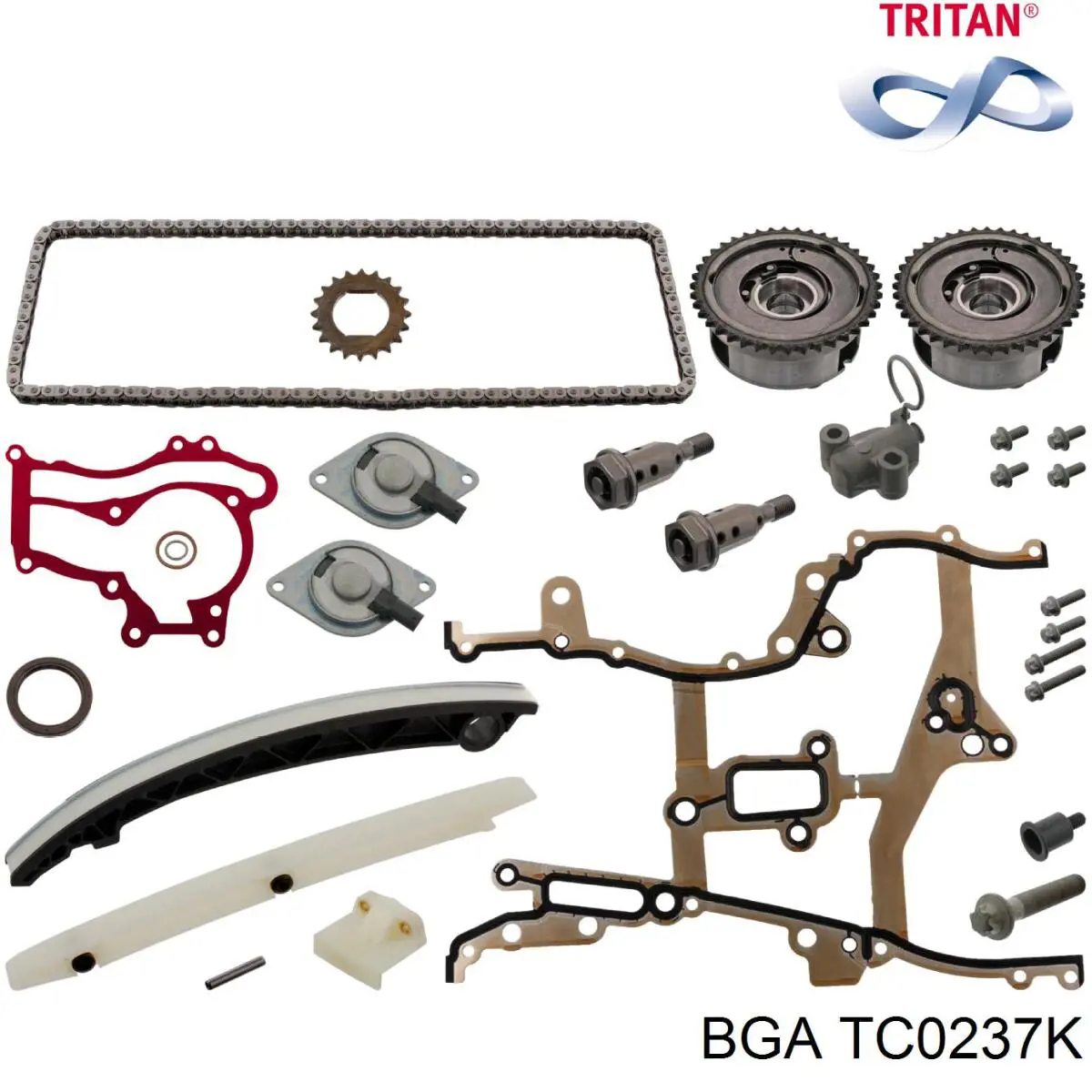 Ланцюг ГРМ, комплект BGA TC0237K ціна, від 65.53 USD