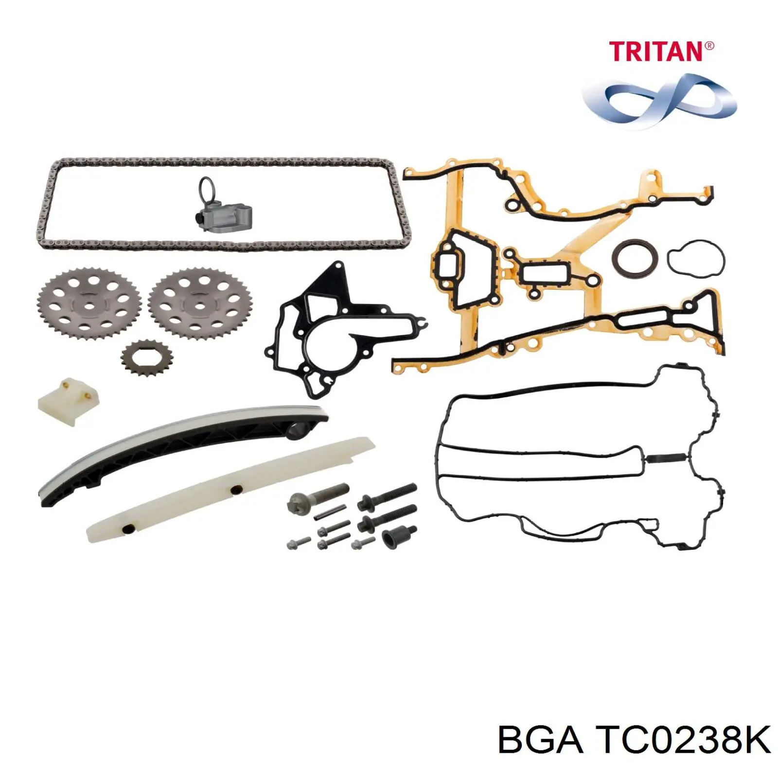 Ланцюг ГРМ, комплект TC0238K BGA