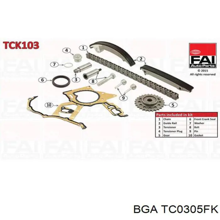 Купити TC0305FK BGA Комплект ланцюга ГРМ