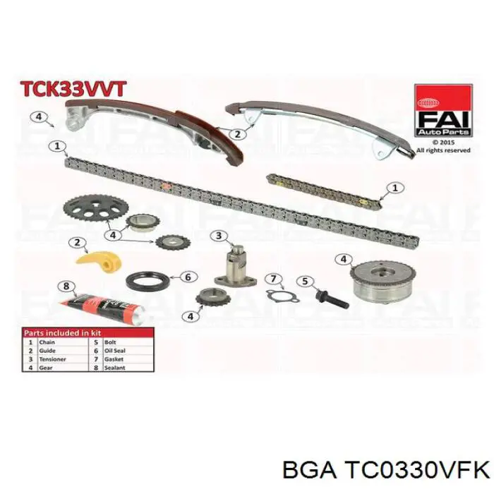 Купити TC0330VFK BGA Комплект ланцюга ГРМ