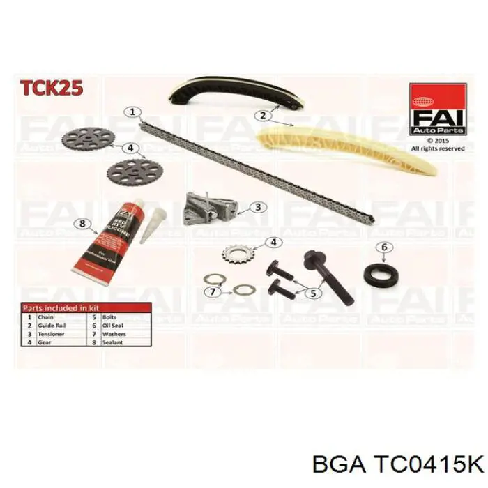 TC0415K BGA ланцюг грм, комплект