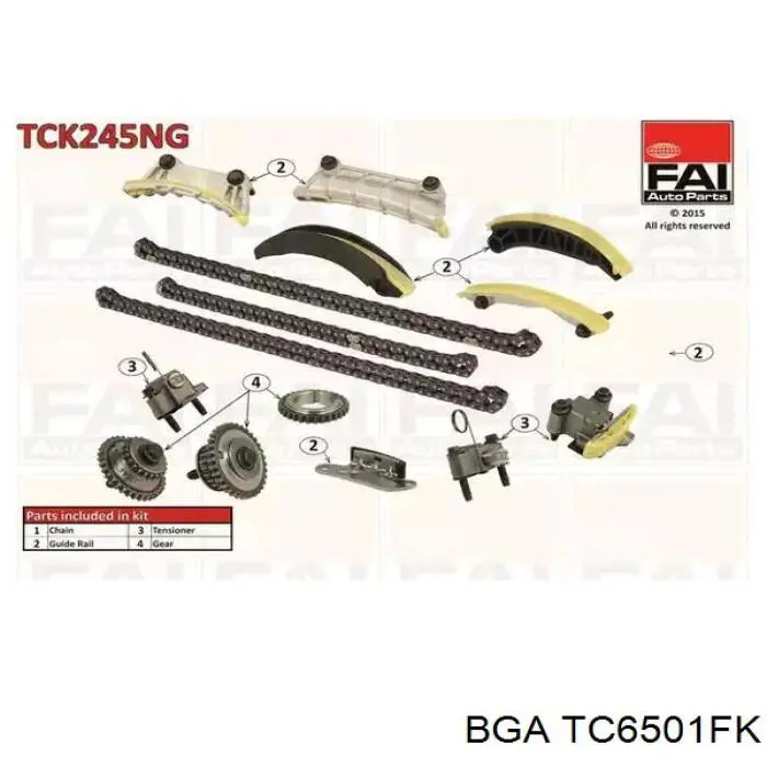 Купити 2182956 Opel Ланцюг ГРМ, комплект, верхня