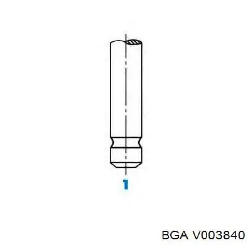 V003840 BGA клапан випускний
