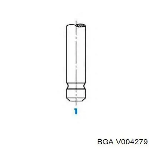 Клапан впускний V004279 BGA