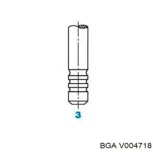 V004718 BGA клапан випускний
