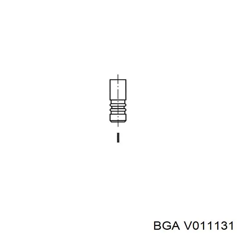 V011131 BGA клапан впускний
