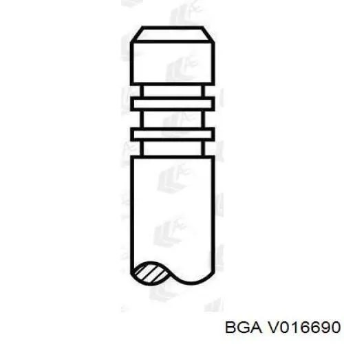 Клапан впускний BGA V016690 ціна, від 3.99 USD