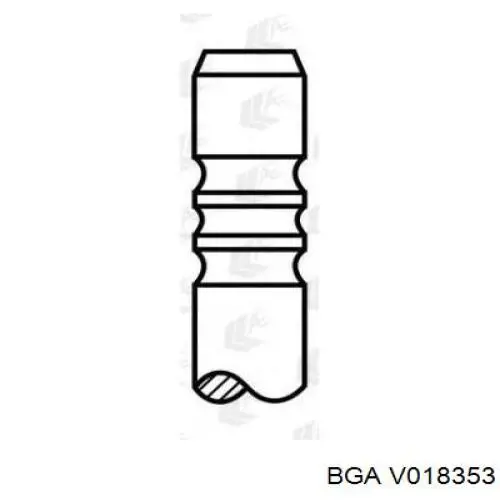 Клапан впускний V018353 BGA