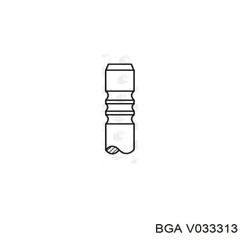 V033313 BGA клапан впускний
