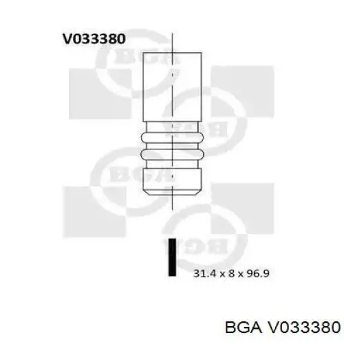 Купити V033380 BGA Клапан випускний
