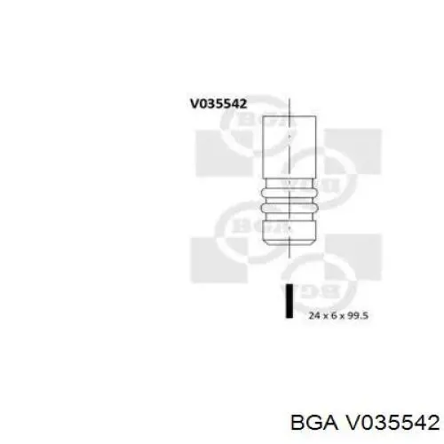 Вихлопний клапан BGA V035542 ціна, від 7.48 USD