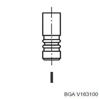 V163100 BGA клапан впускний