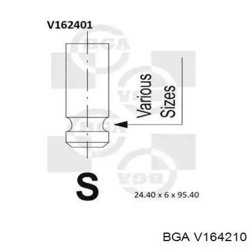 V164210 BGA Клапан впускний